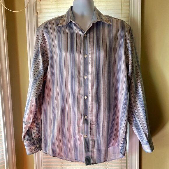 Johnston and Murphy Long Sleeve Button Down Shirt - Picture 1 of 4